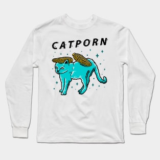 CAT + POPCORN Long Sleeve T-Shirt